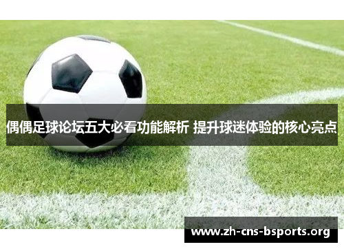 偶偶足球论坛五大必看功能解析 提升球迷体验的核心亮点