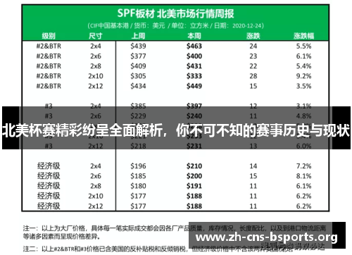 北美杯赛精彩纷呈全面解析，你不可不知的赛事历史与现状