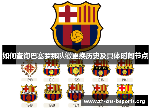 如何查询巴塞罗那队徽更换历史及具体时间节点